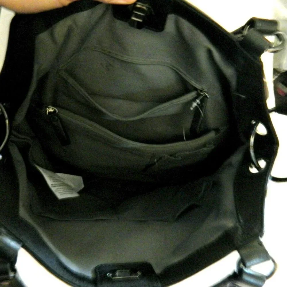 Petunia Pickle Bottom $320 Halifax Hobo Black Chai Tea Cake Baby Bag Pad NWOT !